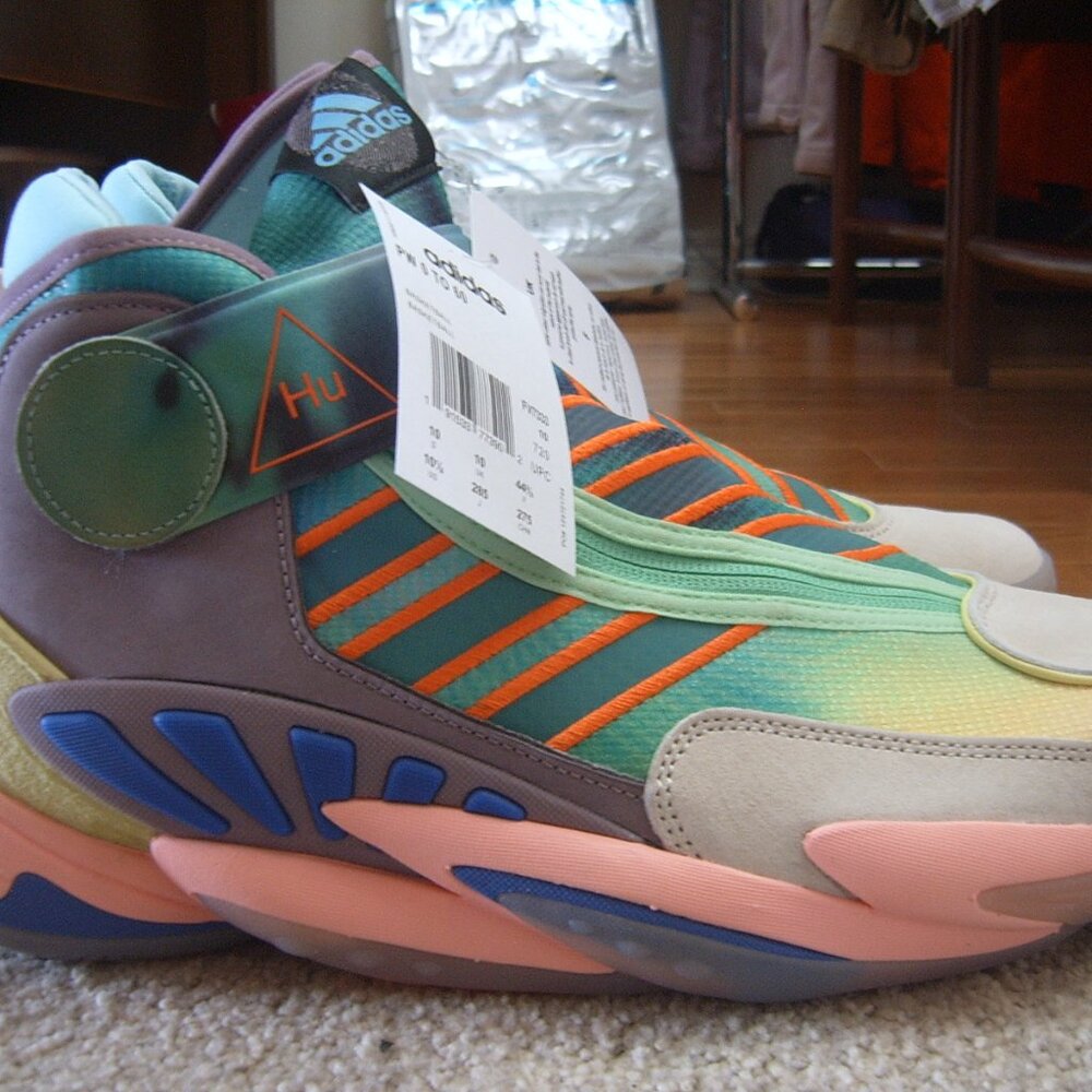 Size 10.5 adidas Pharrell x Crazy BYW 0 To 60 STMT Reflexology Shoes New w/Box - Picture 4 of 10